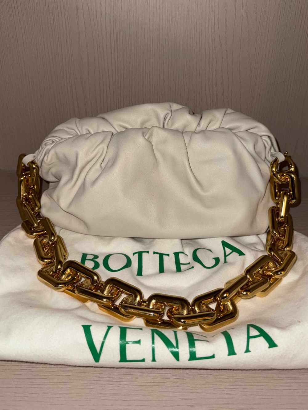 Bottega Veneta Calfskin The Pouch Chain